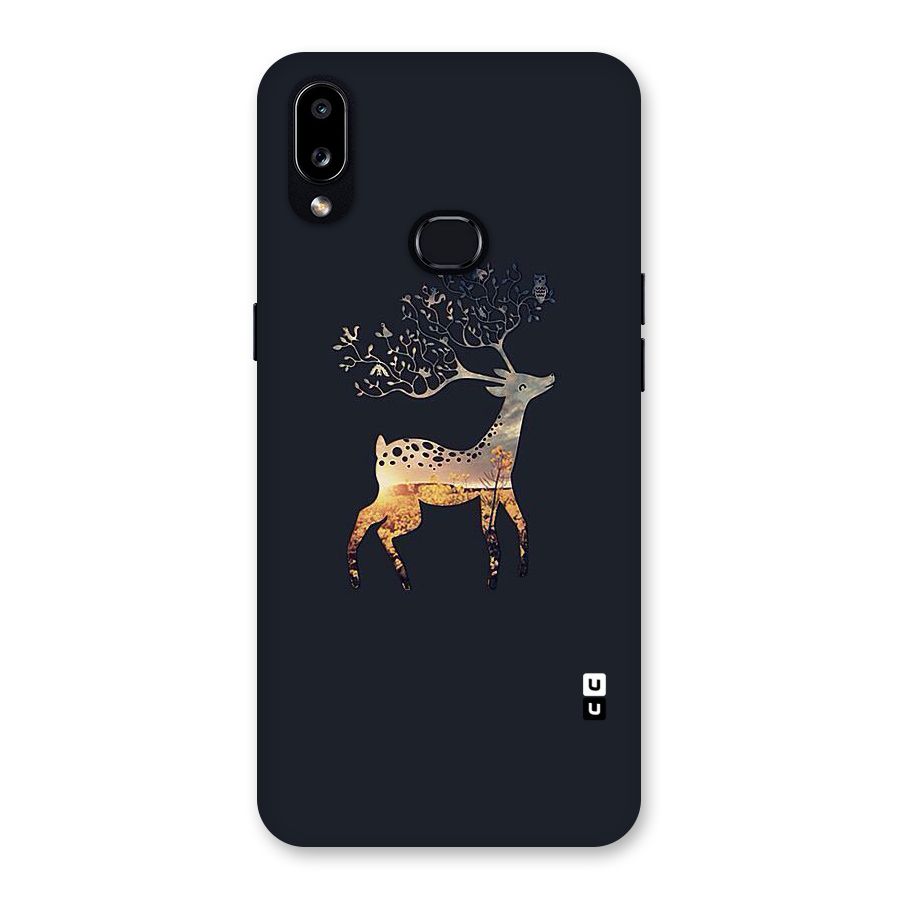 Black Deer Back Case for Galaxy A10s