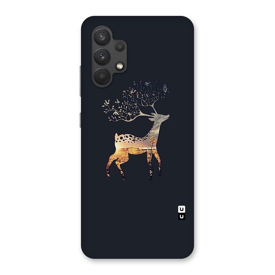 Black Deer Back Case for Galaxy A32