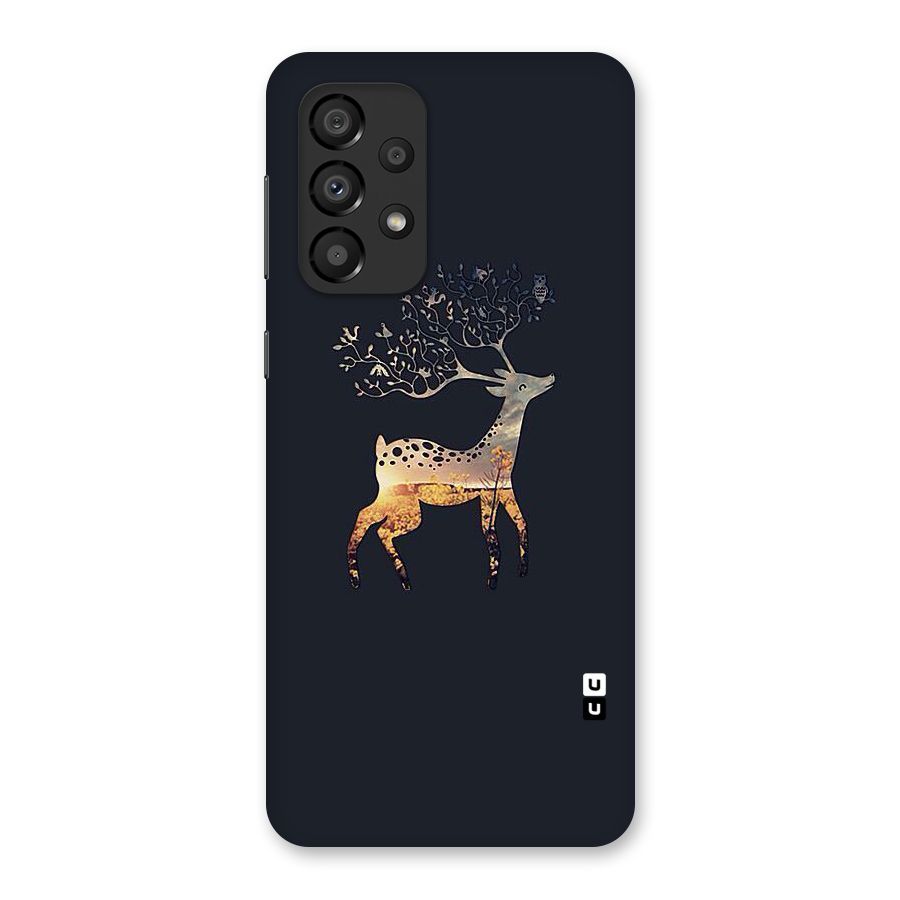 Black Deer Back Case for Galaxy A33 5G