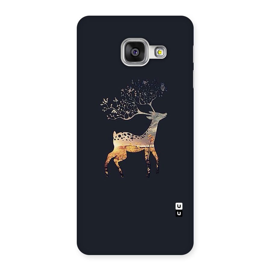Black Deer Back Case for Galaxy A3 2016