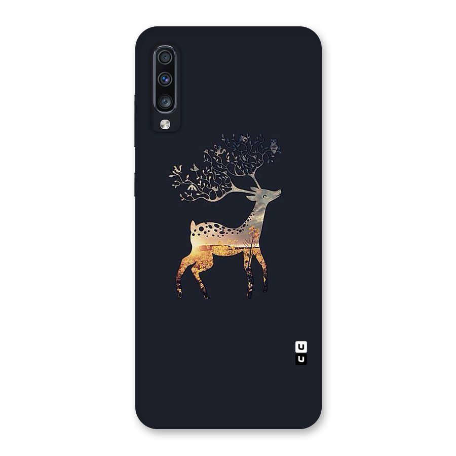 Black Deer Back Case for Galaxy A70s