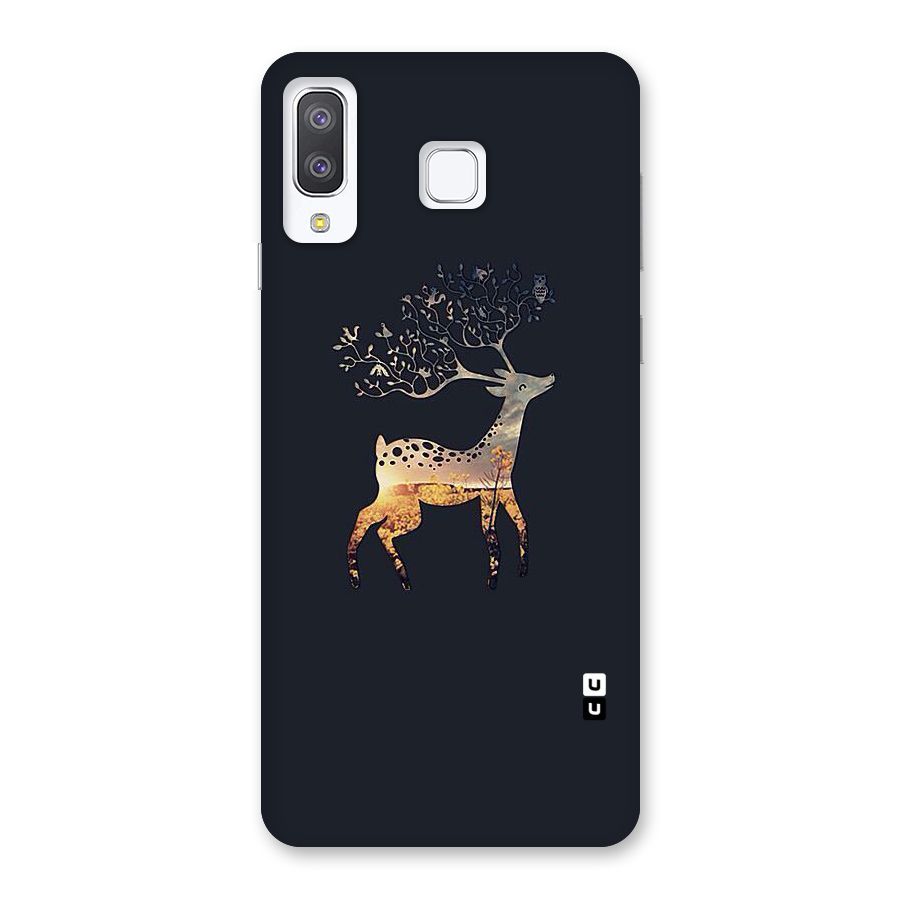 Black Deer Back Case for Galaxy A8 Star