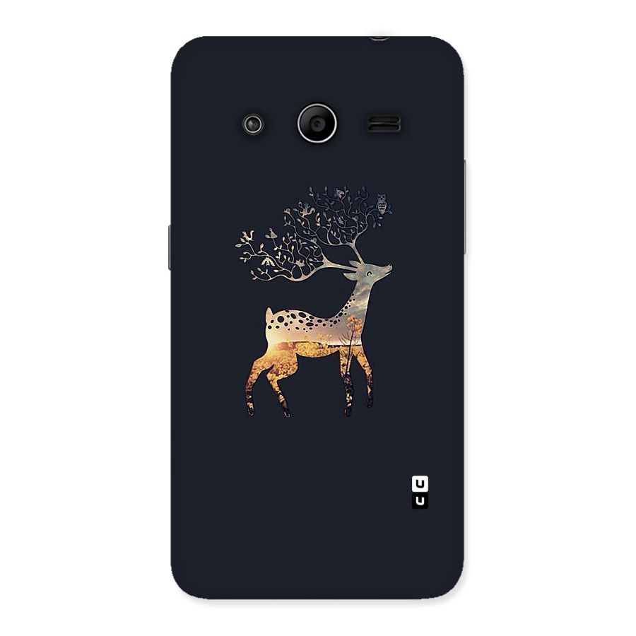 Black Deer Back Case for Galaxy Core 2