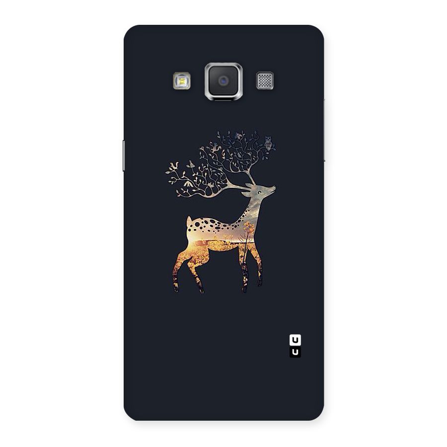 Black Deer Back Case for Galaxy Grand 3