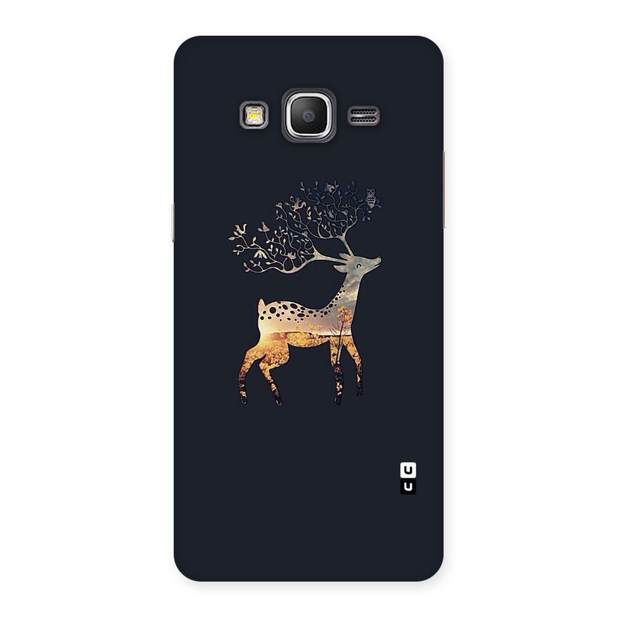 Black Deer Back Case for Galaxy Grand Prime