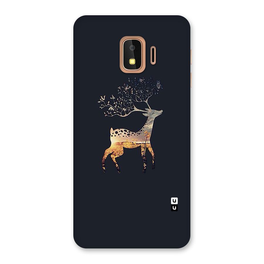 Black Deer Back Case for Galaxy J2 Core