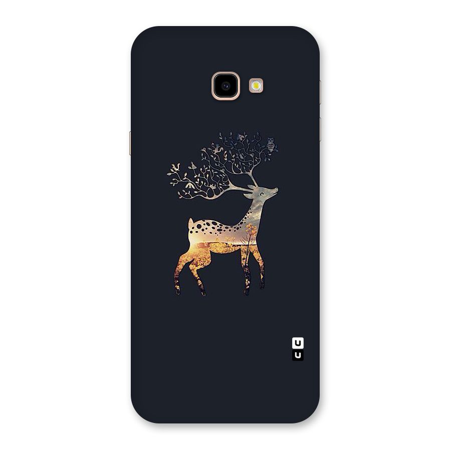 Black Deer Back Case for Galaxy J4 Plus