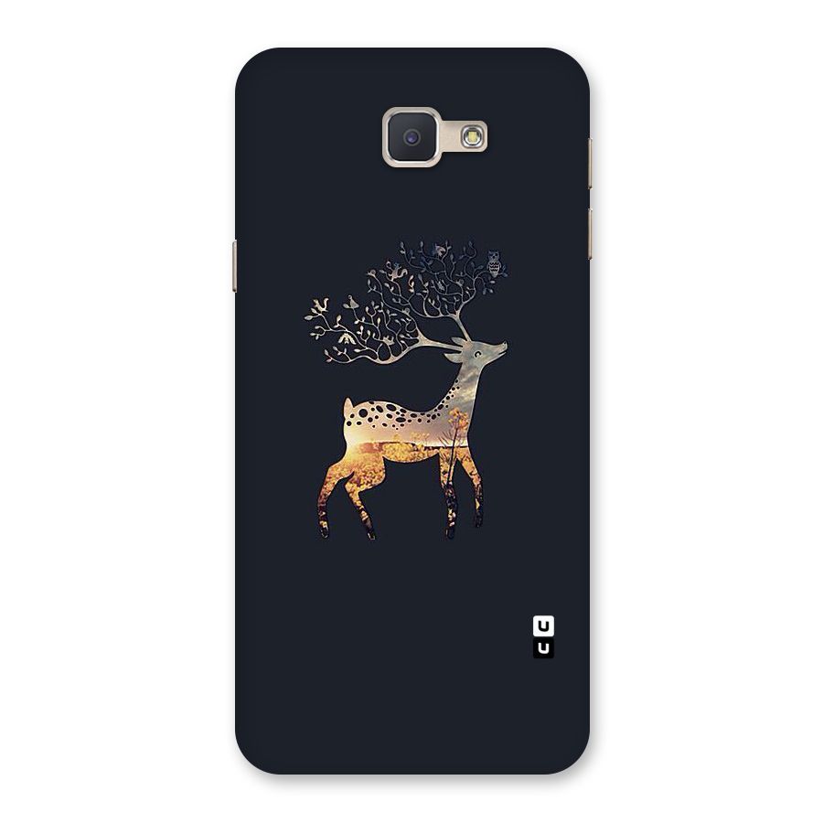 Black Deer Back Case for Galaxy J5 Prime