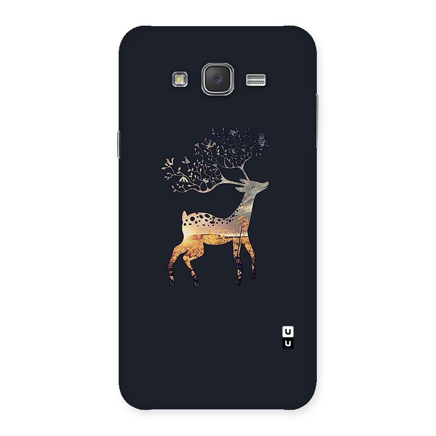 Black Deer Back Case for Galaxy J7