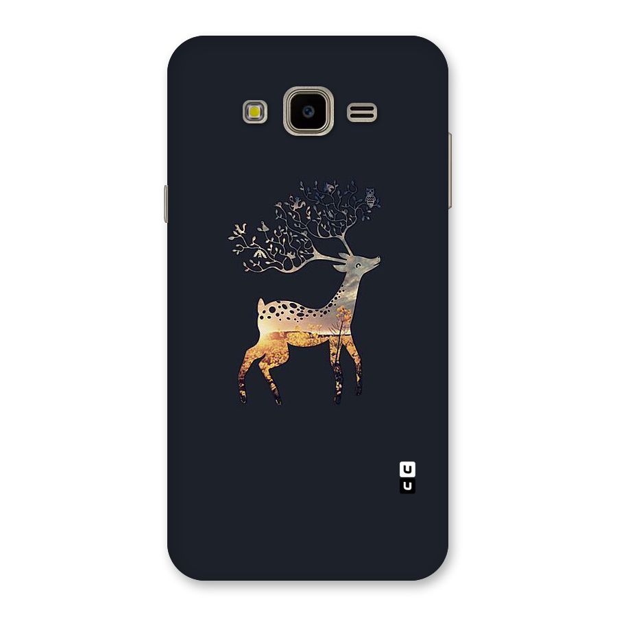 Black Deer Back Case for Galaxy J7 Nxt