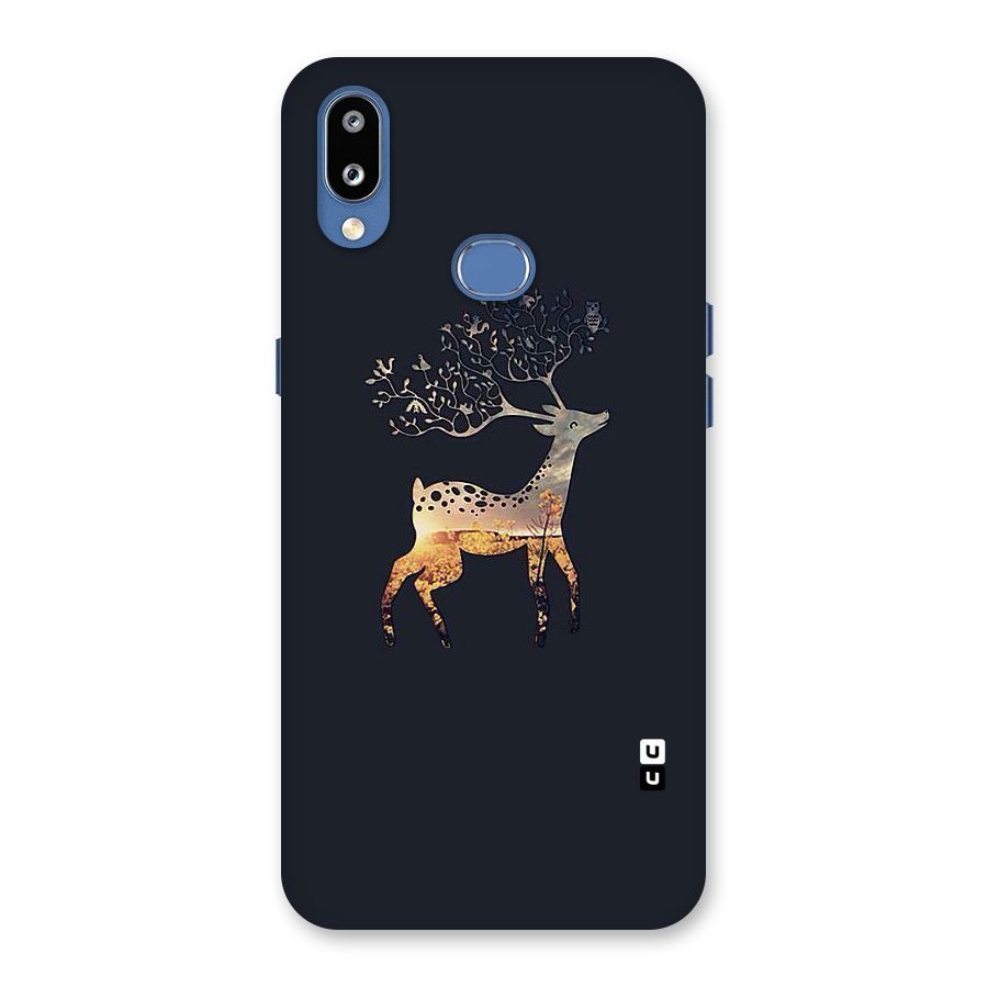 Black Deer Back Case for Galaxy M01s