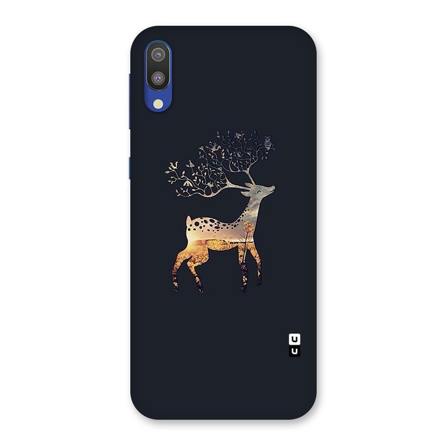 Black Deer Back Case for Galaxy M10