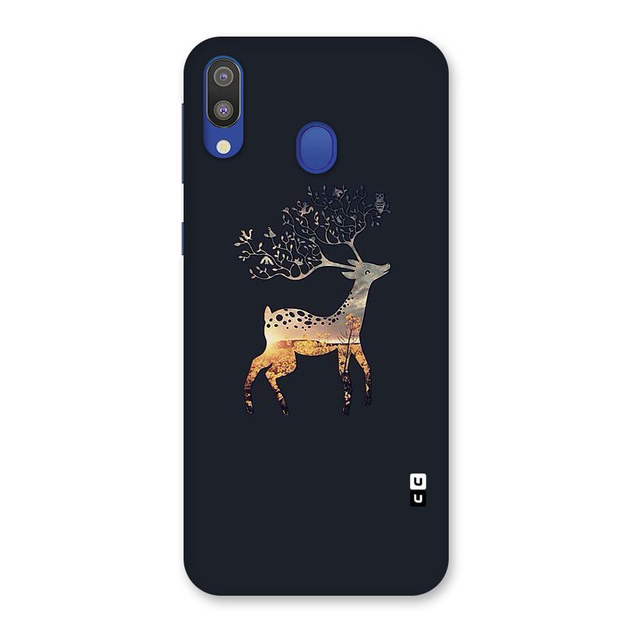 Black Deer Back Case for Galaxy M20
