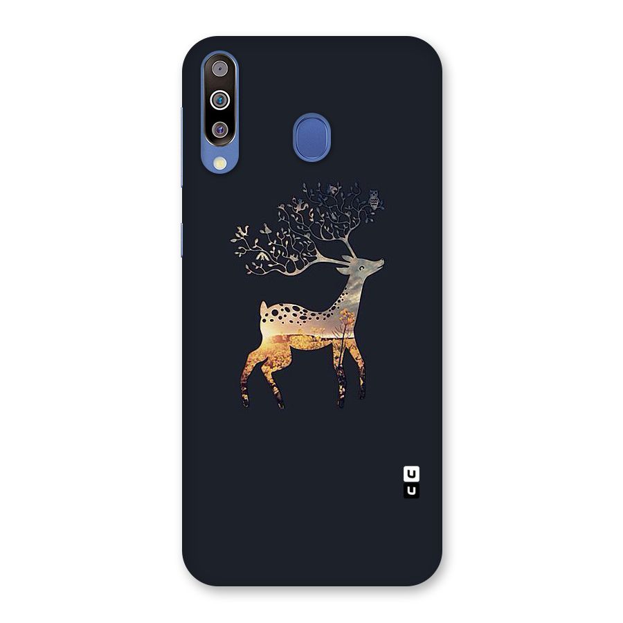 Black Deer Back Case for Galaxy M30