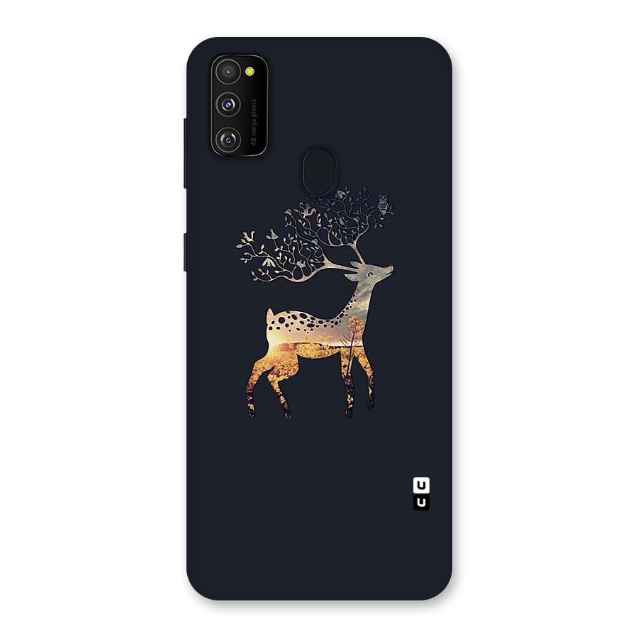 Black Deer Back Case for Galaxy M30s