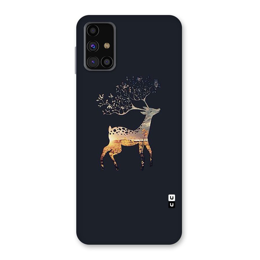Black Deer Back Case for Galaxy M31s
