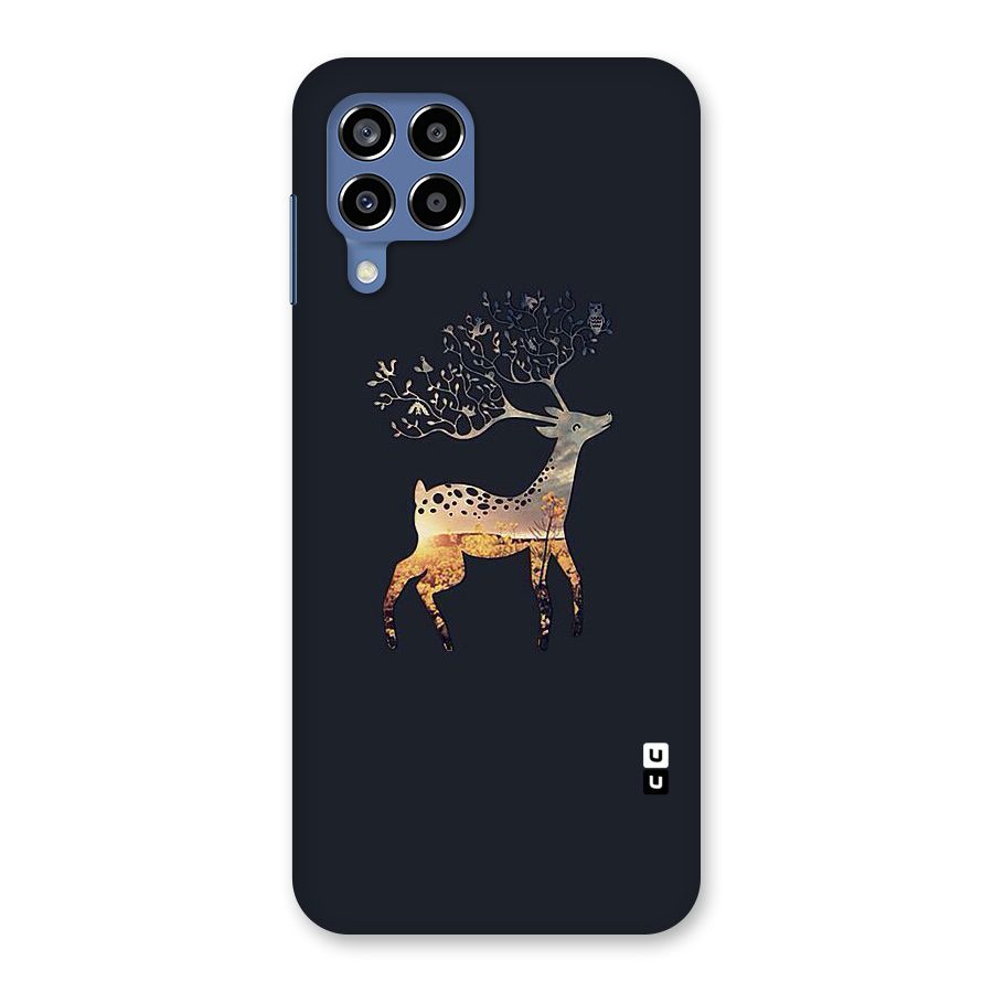Black Deer Back Case for Galaxy M53 5G