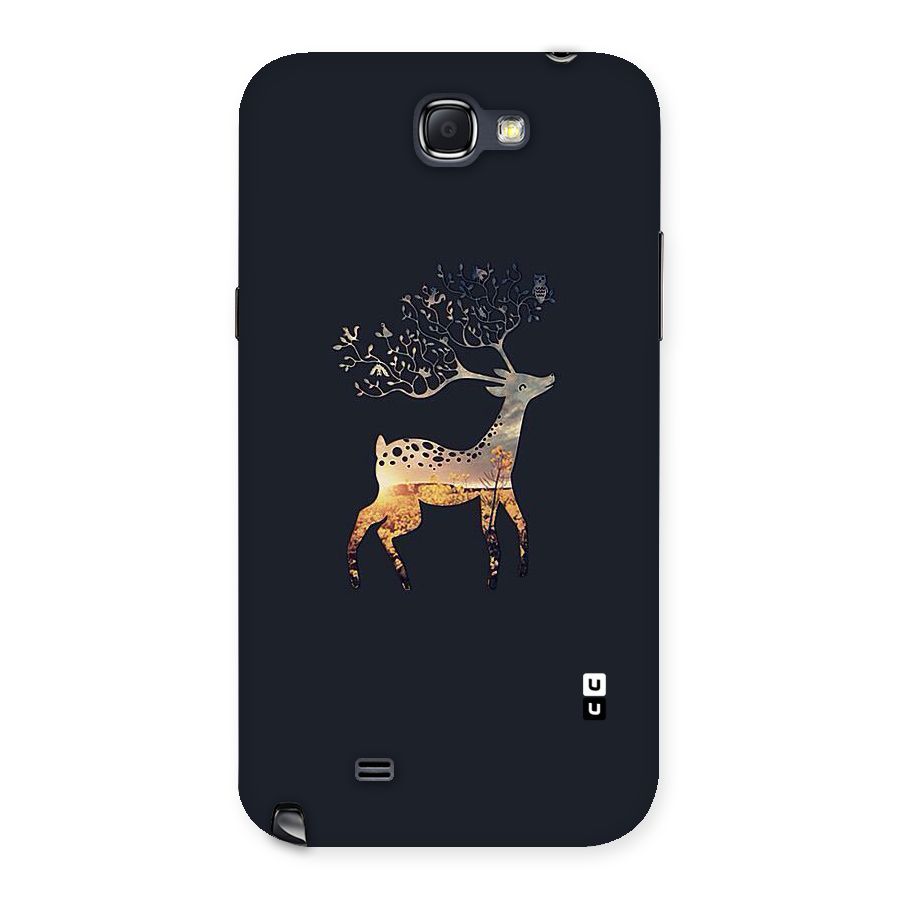 Black Deer Back Case for Galaxy Note 2