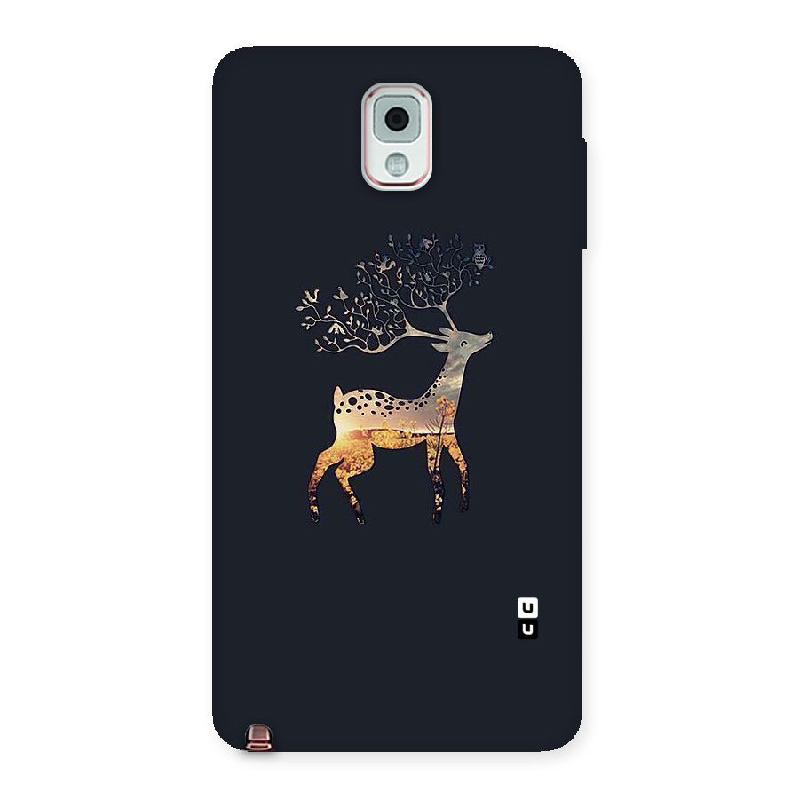 Black Deer Back Case for Galaxy Note 3