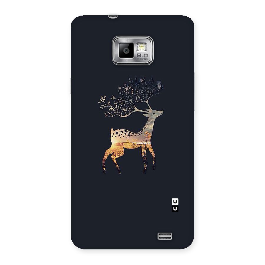 Black Deer Back Case for Galaxy S2