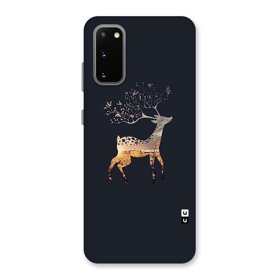 Black Deer Back Case for Galaxy S20