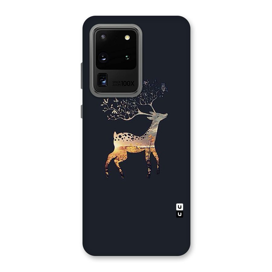Black Deer Back Case for Galaxy S20 Ultra