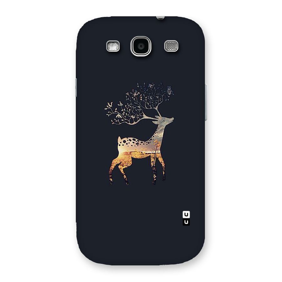 Black Deer Back Case for Galaxy S3