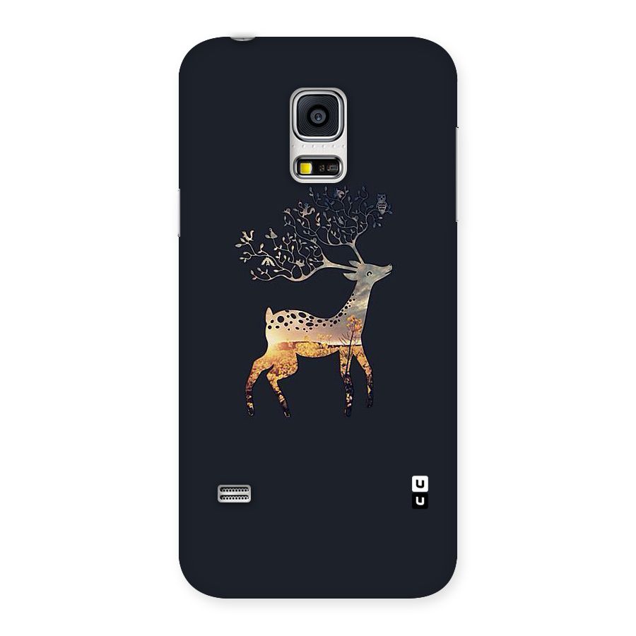 Black Deer Back Case for Galaxy S5 Mini