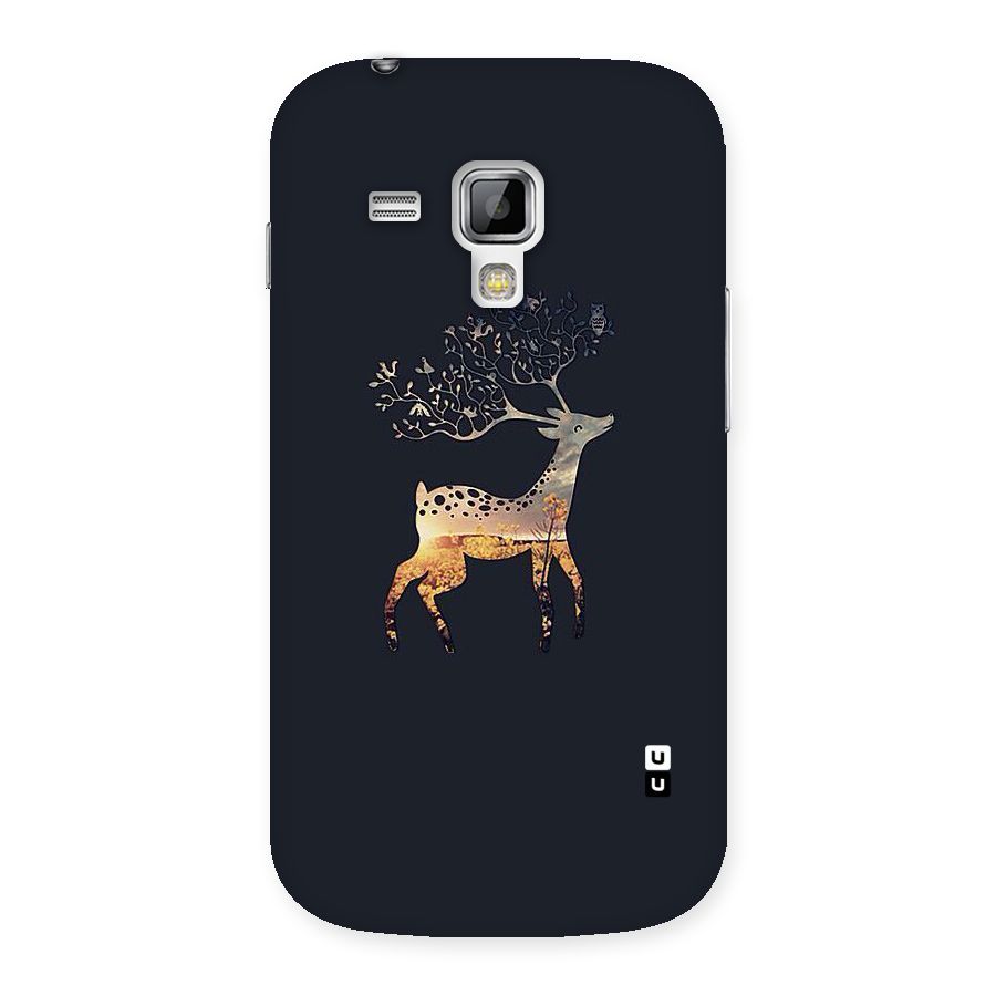 Black Deer Back Case for Galaxy S Duos