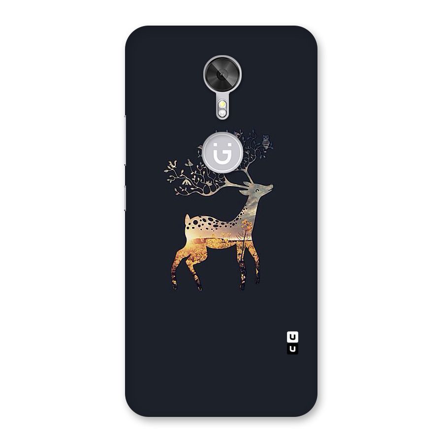 Black Deer Back Case for Gionee A1