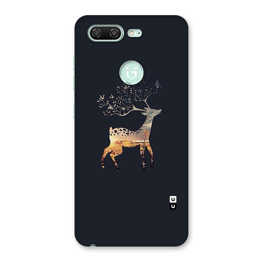 Black Deer Back Case for Gionee S10