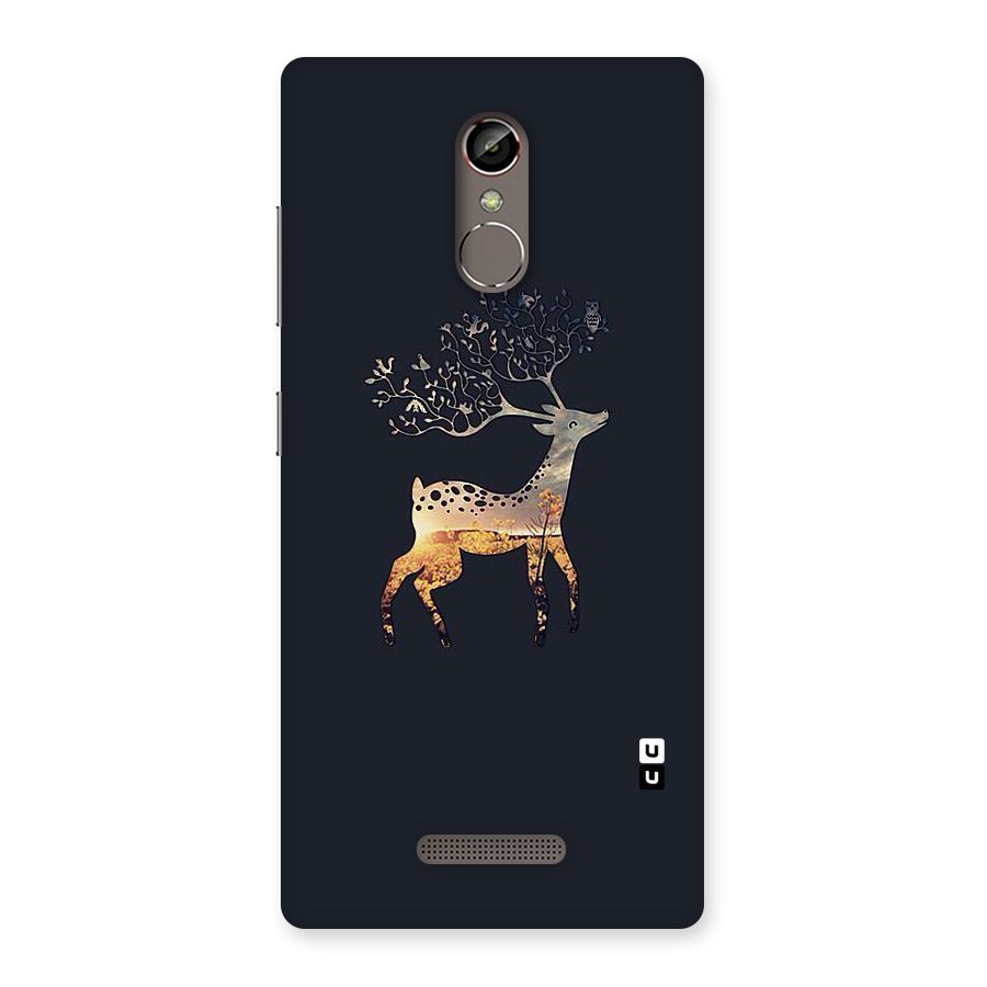 Black Deer Back Case for Gionee S6s