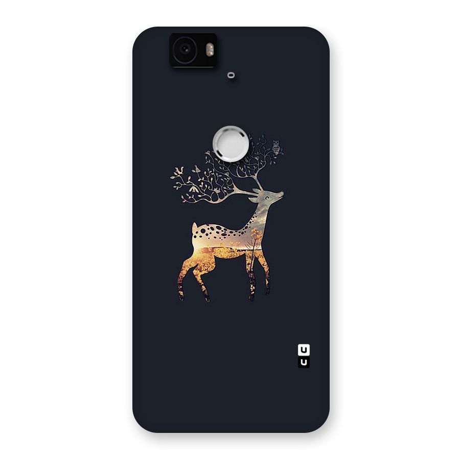 Black Deer Back Case for Google Nexus-6P
