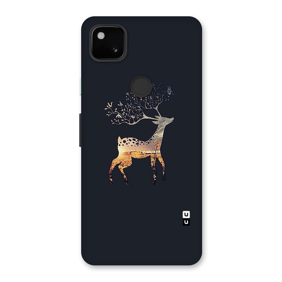 Black Deer Back Case for Google Pixel 4a