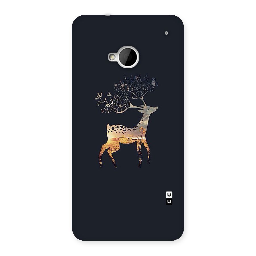 Black Deer Back Case for HTC One M7