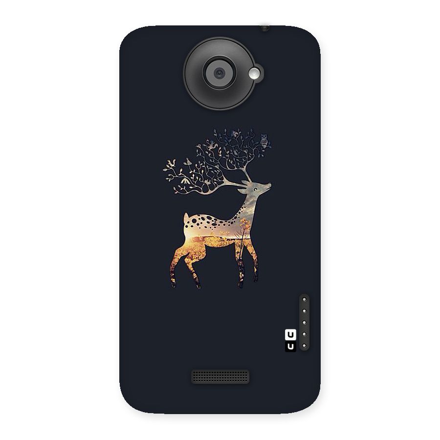 Black Deer Back Case for HTC One X