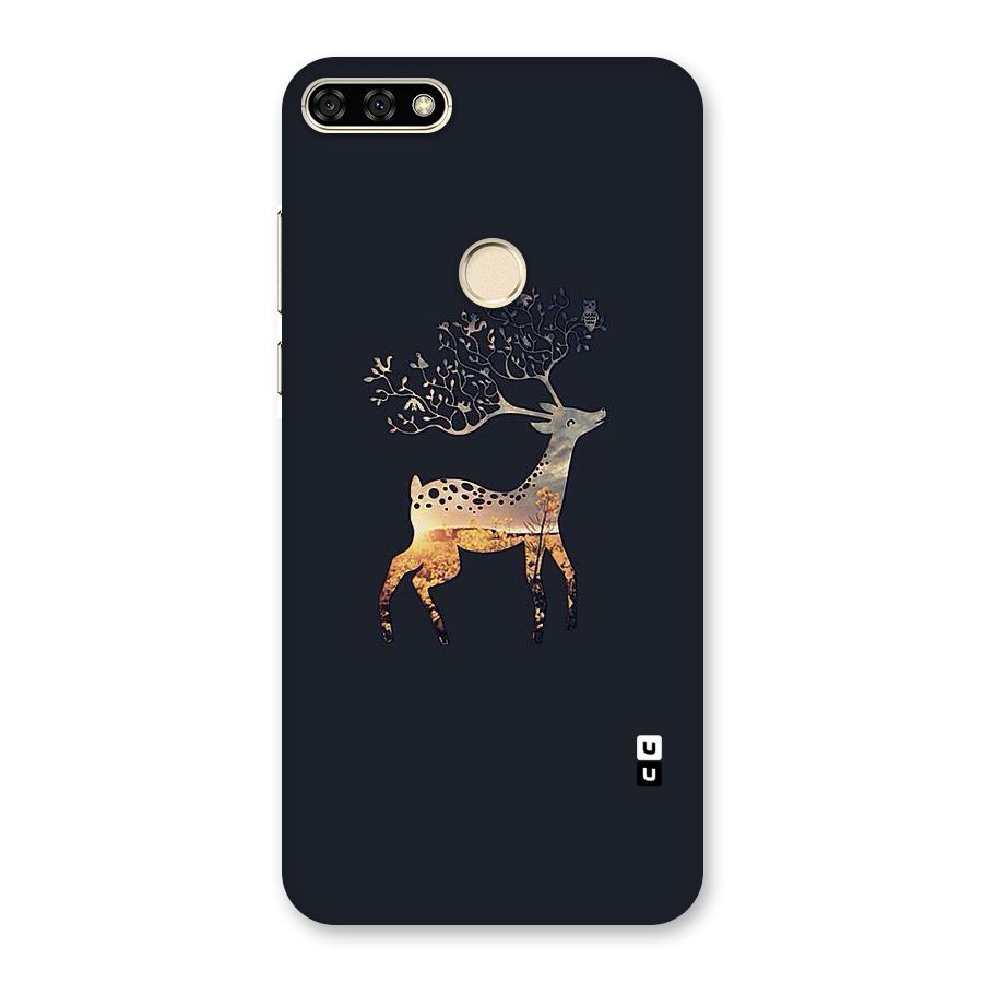 Black Deer Back Case for Honor 7A