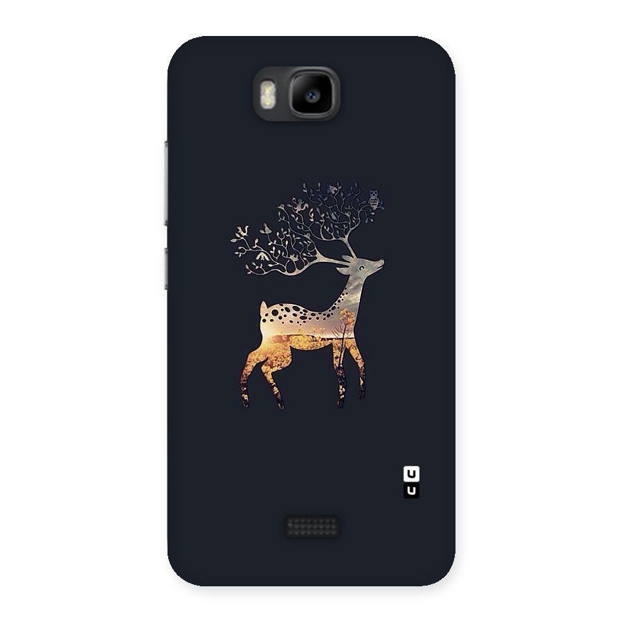 Black Deer Back Case for Honor Bee