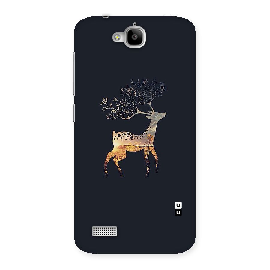 Black Deer Back Case for Honor Holly