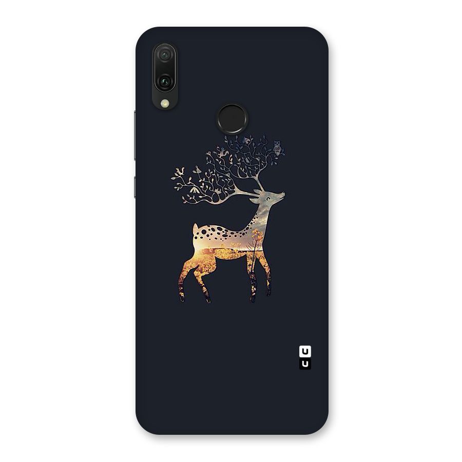 Black Deer Back Case for Huawei Y9 (2019)