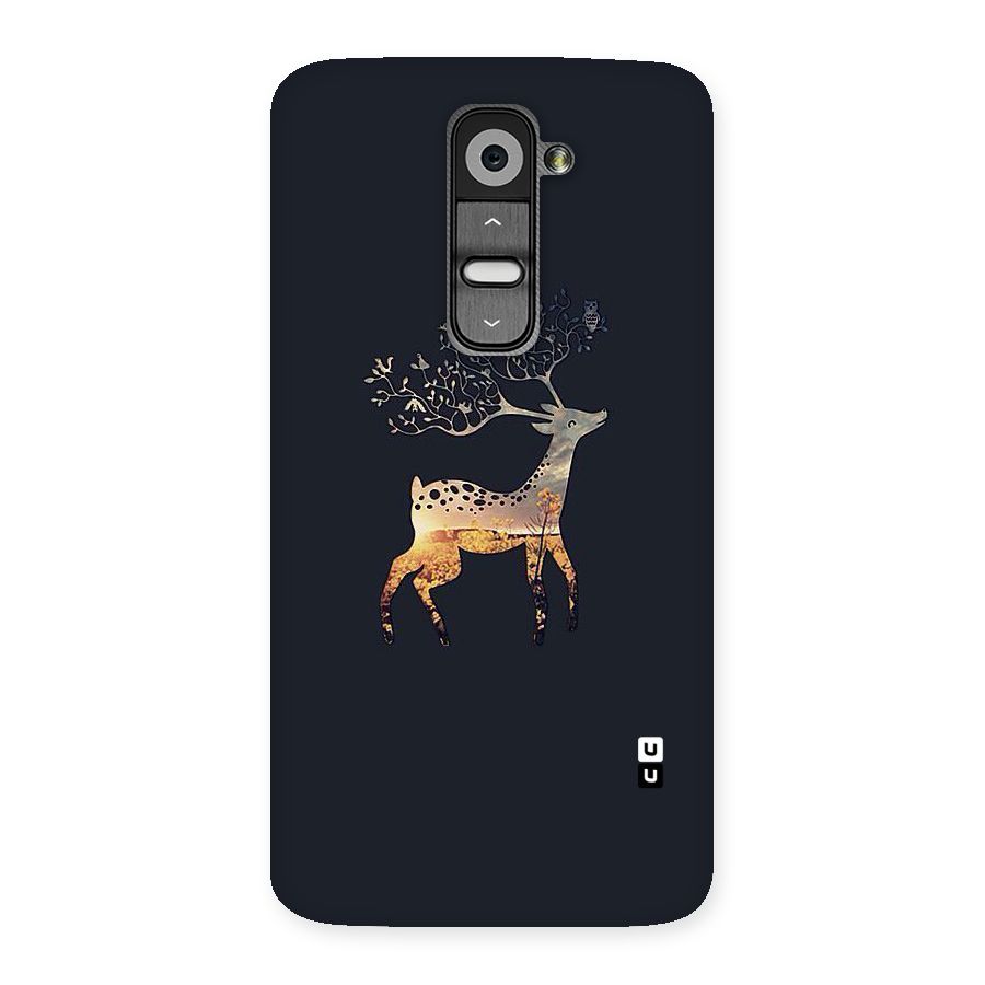 Black Deer Back Case for LG G2