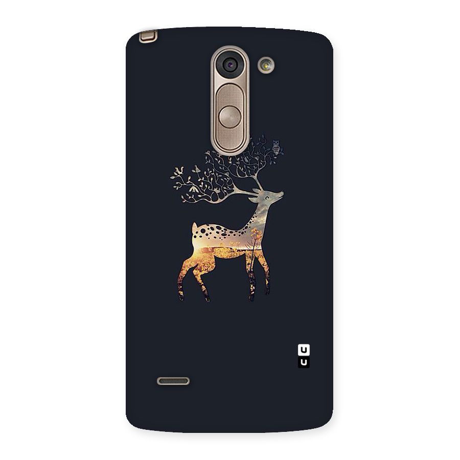 Black Deer Back Case for LG G3 Stylus