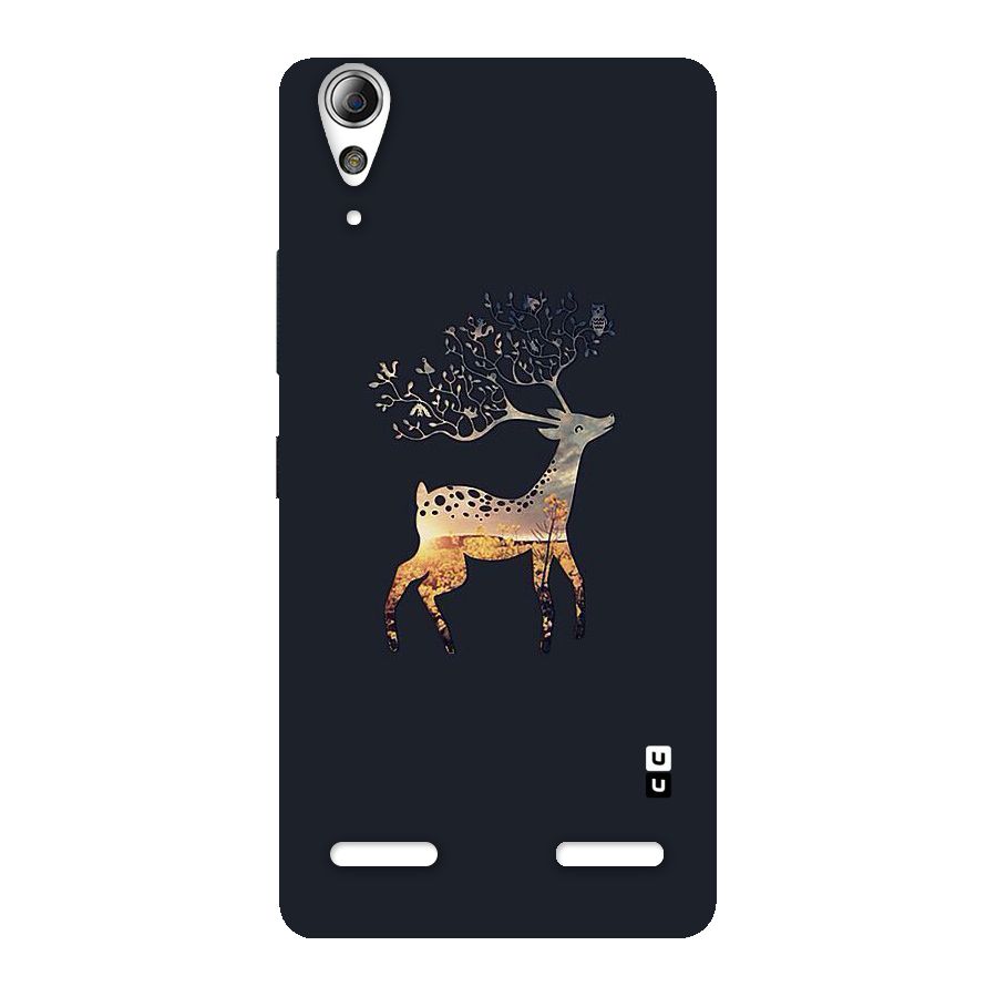 Black Deer Back Case for Lenovo A6000 Plus