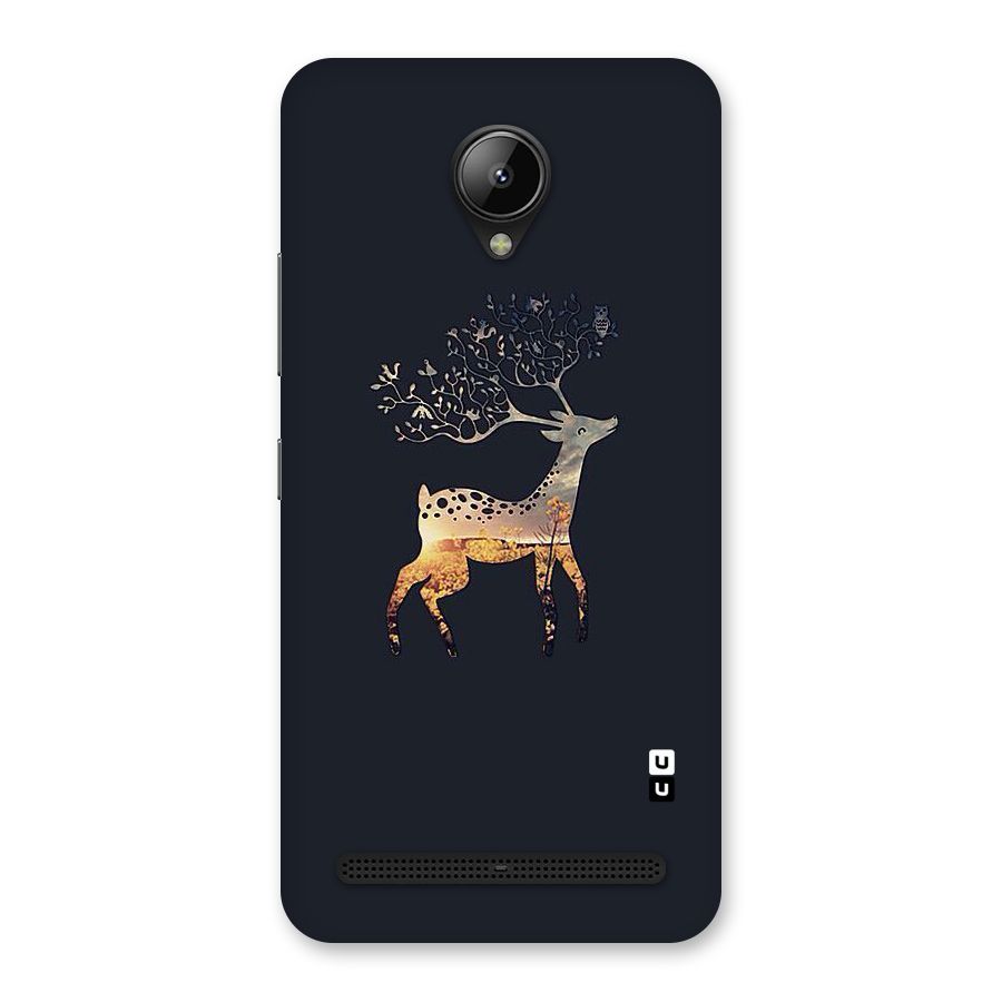 Black Deer Back Case for Lenovo C2