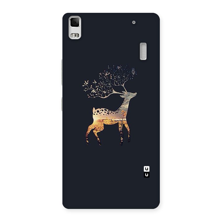 Black Deer Back Case for Lenovo K3 Note