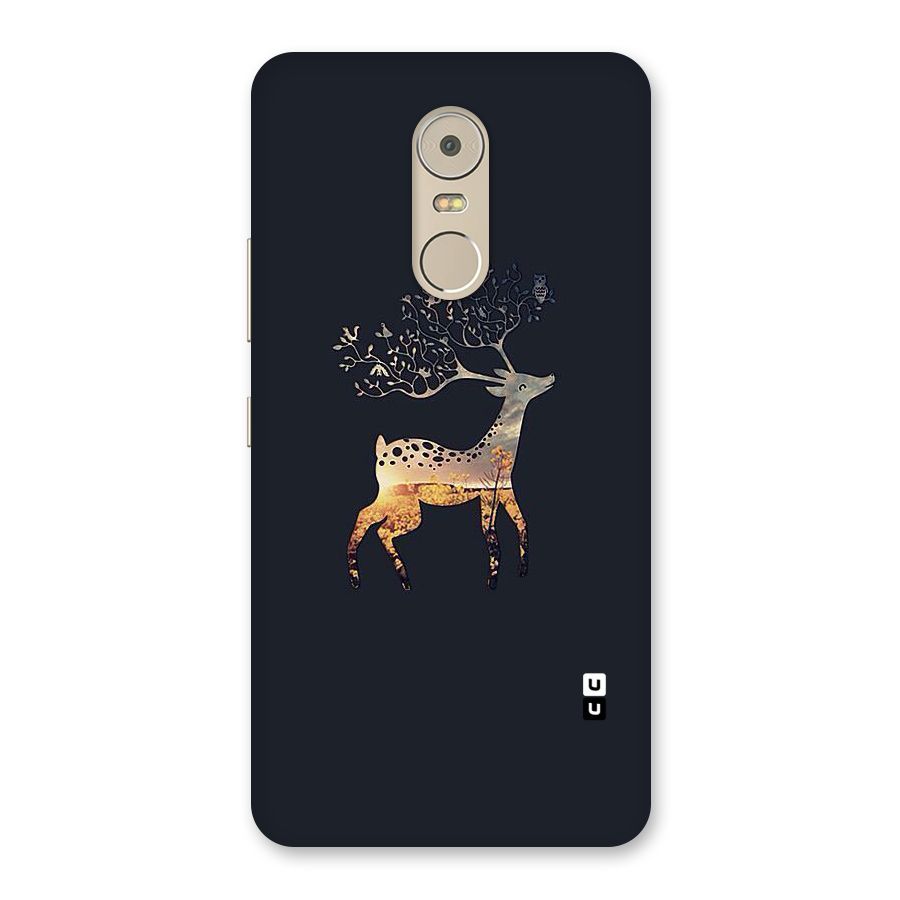 Black Deer Back Case for Lenovo K6 Note