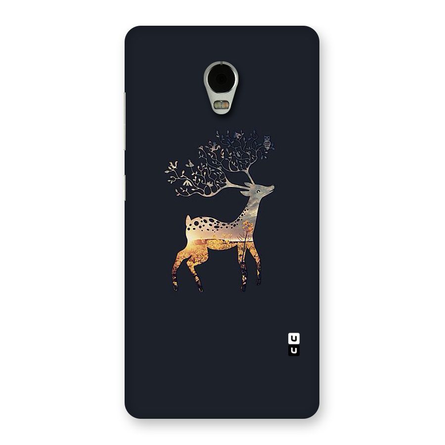 Black Deer Back Case for Lenovo Vibe P1
