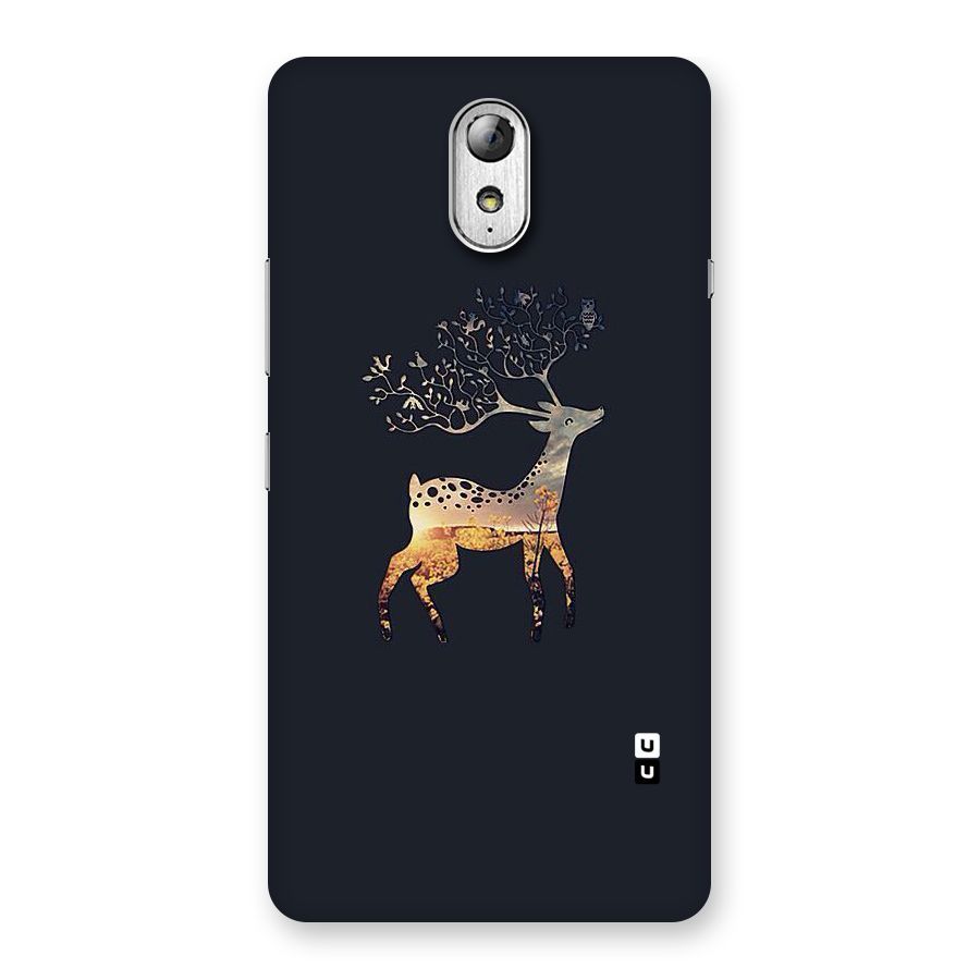 Black Deer Back Case for Lenovo Vibe P1M