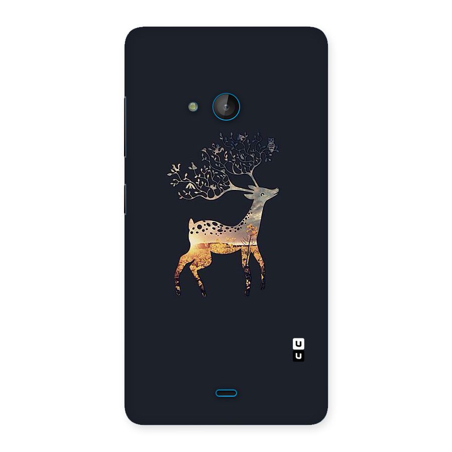 Black Deer Back Case for Lumia 540