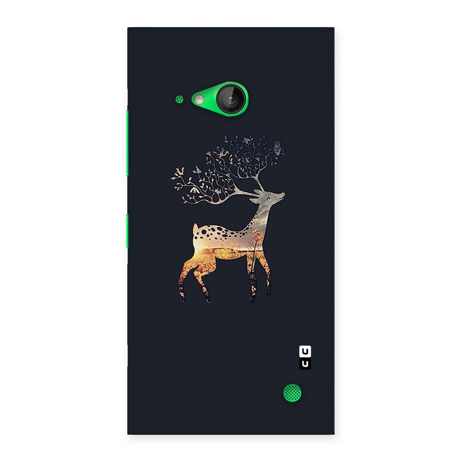Black Deer Back Case for Lumia 730